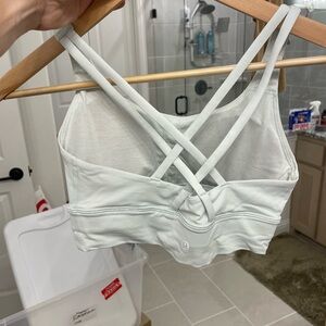 Women's faint light blue  energy bra long line  Sports Bra